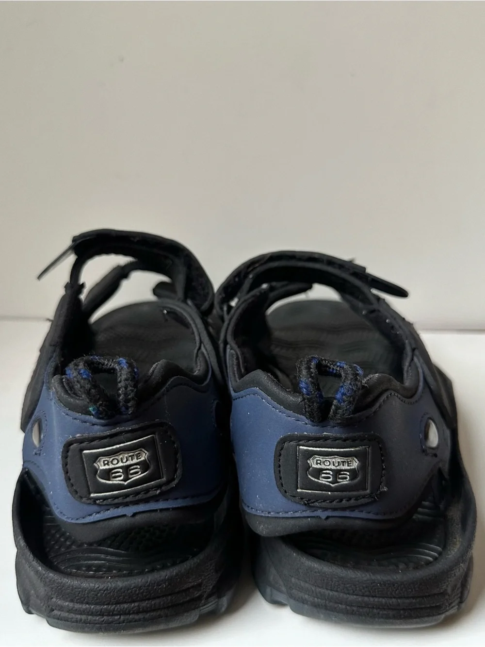 Route 66 Boys Black Blue Athletic Outdoor Sandals Water Shoes Size 11